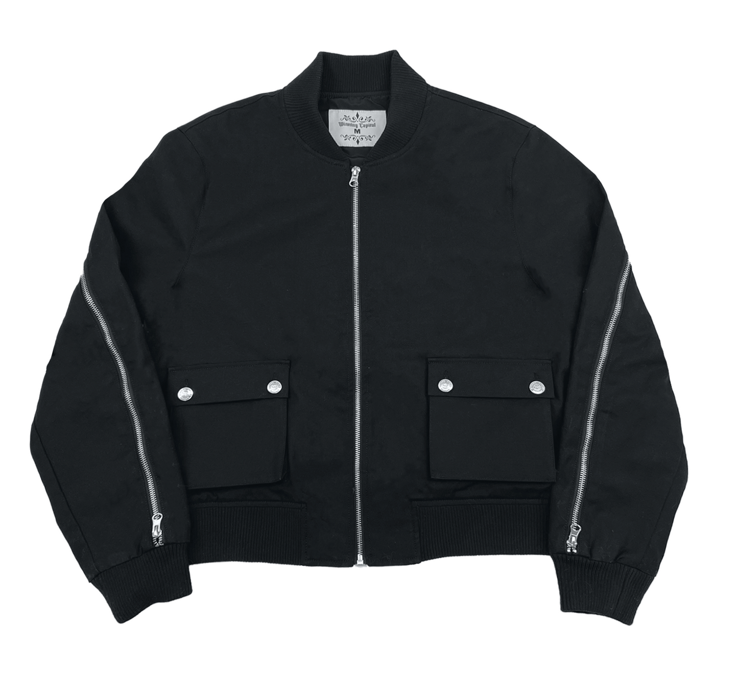 BACK ZIP BOMBER JACKET
